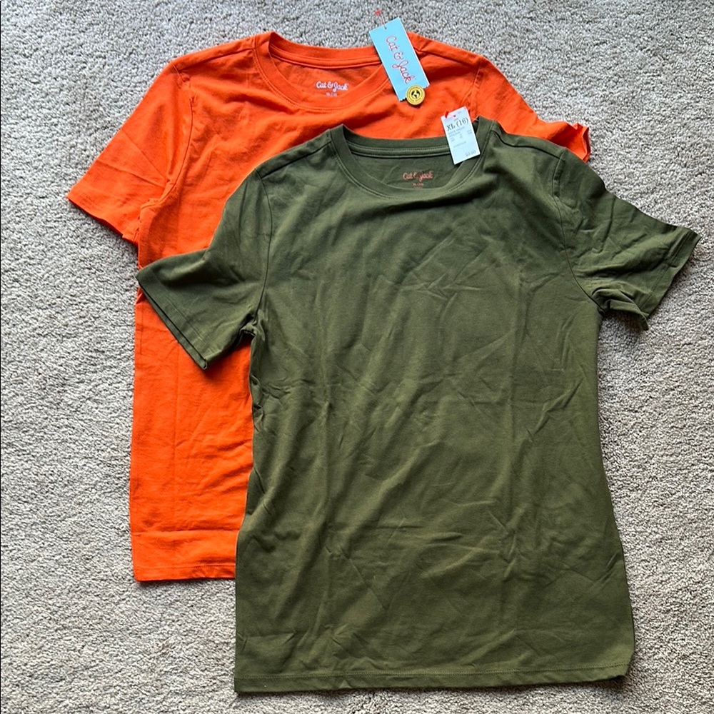 Old Navy Orange and Green T-Shirts